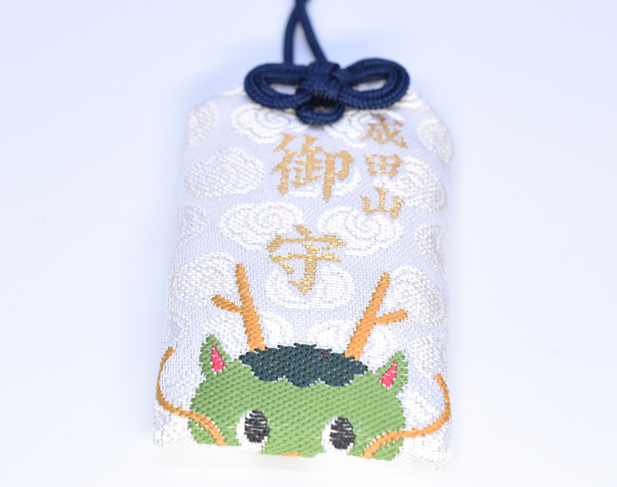 Japanese OMAMORI AMULET CHARM for (Dragon Zodiac Standard Protection) white Narita san Japan