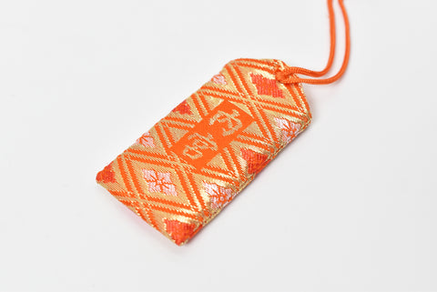Japanese OMAMORI AMULET CHARM for "Safe Birth" red Uchinomiya shrine from Japan
