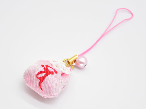 Japanese OMAMORI AMULET CHARM for "Wishing Dream Comes True" Pink from Enshu Sigisan from Nara - Omamori Charm Heritage Japan