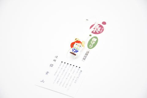 Japanese OMAMORI AMULET CHARM for "7 kinds protection owl" green blue from Enshu Sigisan Bisyamon Ten Origin/Shotoku Taishi from Nara Japan - Omamori Charm Heritage Japan