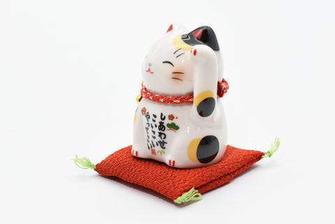 Maneki Neko Calico color Beckoning Cat Lucky cat for good luck H6.0cm 7531