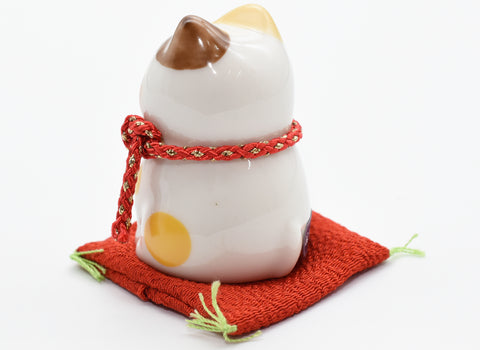 Maneki Neko Brown color Beckoning Cat Lucky cat for good luck H6.0cm 7532