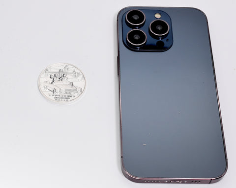 Vintage Japanese 1975 Queen Elizabeth visited Japan silver coin