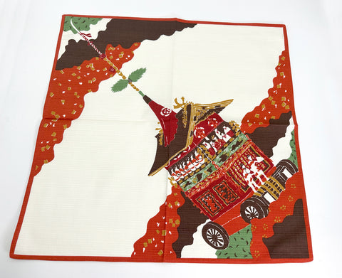 Kyoto Gion Matsuri Festival Red Furoshiki traditional Japanese wrapping cloths made in Japan