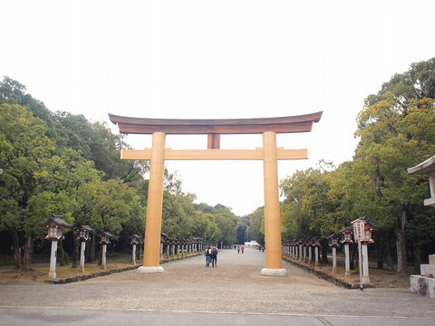 Japanese OMAMORI AMULET CHARM for "Safety Driving" orange from Kashihara Jingu Shrine Nara Japan The 1st Emperor - Omamori Charm Heritage Japan