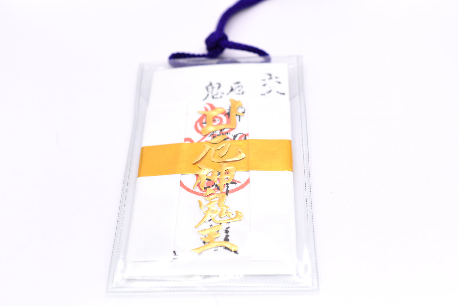 Japanese OMAMORI AMULET CHARM strap for (Safety Drive) white Yakujin Kiou from Japan