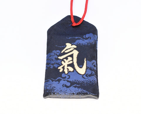 Japanese OMAMORI AMULET CHARM "Spirit" black from Mitsumine Shrine Japan