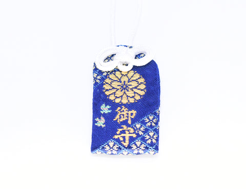 Japanese OMAMORI AMULET CHARM "Standard" blue from Yasukuni Shrine Japan