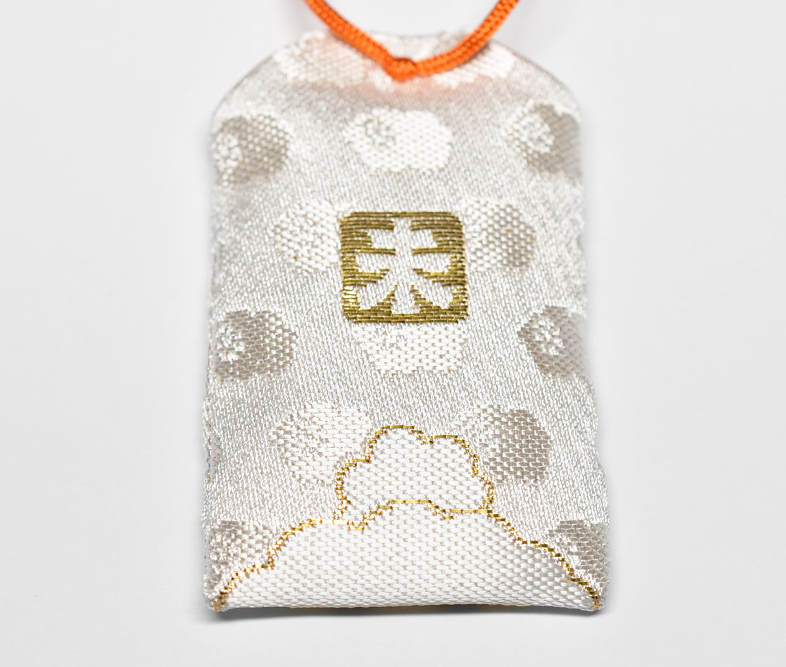 Rabbit Zodiac Omamori - Japanese Lucky Charm Amulet for Protection (White) from Narita-san Temple