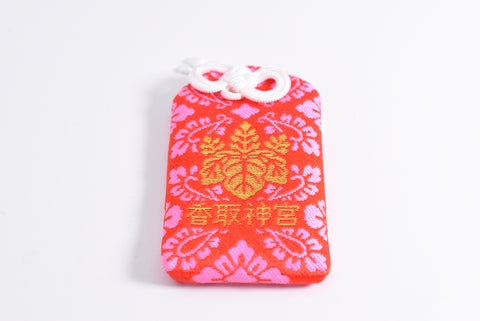Amuleto japonés OMAMORI CHARM "Standard" Pink de Katori Jingu Shrine Japón