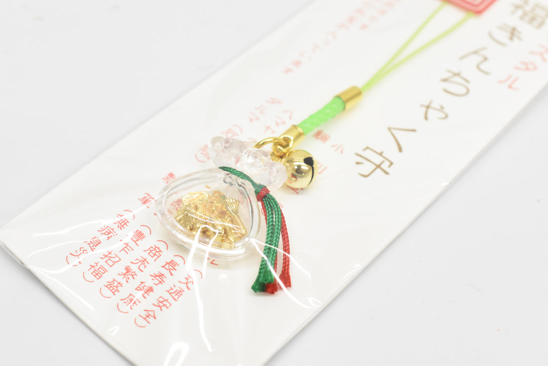 Japanese OMAMORI AMULET CHARM strap (Multiple purpose) green strap from Japan