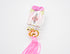 Japanese OMAMORI AMULET CHARM for "Driving Safety" Pink from Enshu Sigisan Bisyamon Ten  from Nara - Omamori Charm Heritage Japan