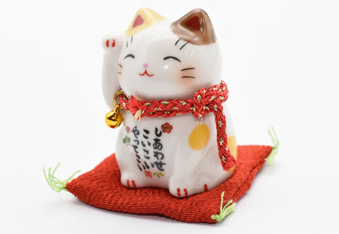 Maneki Neko Brown color Beckoning Cat Lucky cat for good luck H6.0cm 7532