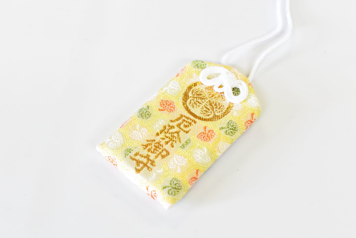 Anti-Evil Omamori - Japanese Charm (Yellow Gold) from Zojoji Temple Tokyo Japan