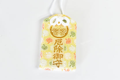 Anti-Evil Omamori - Japanese Charm (Yellow Gold) from Zojoji Temple Tokyo Japan