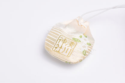 Vintage Baby Ceremony Omamori (White) — Minatogawa Shrine