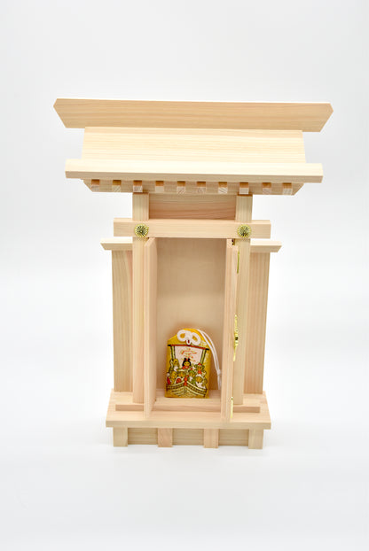 OMAMORI alter Kamidana temple Japanese shrine design Omamori Ofuda pray kamidana