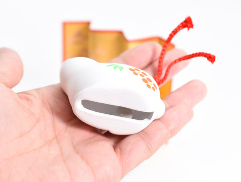 Happy Rabbit / New Year Rabbit Color blanco tipo campana para la buena suerte H4.8cm S103