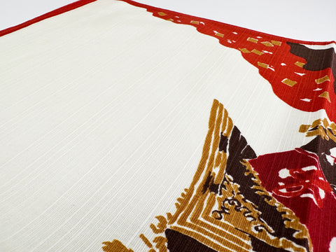 Panos de embrulho japoneses tradicionais do Kyoto Gion Matsuri Festival Red Furoshiki fabricados no Japão